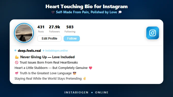 Heart Touching Bio for Instagram